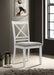 Hollis Cross Back Wood Dining Side Chair White image