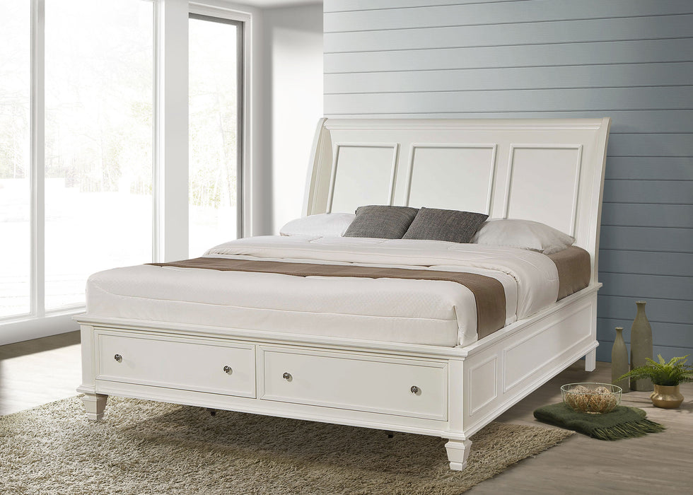 Sandy Beach Panel Platform Storage Bed