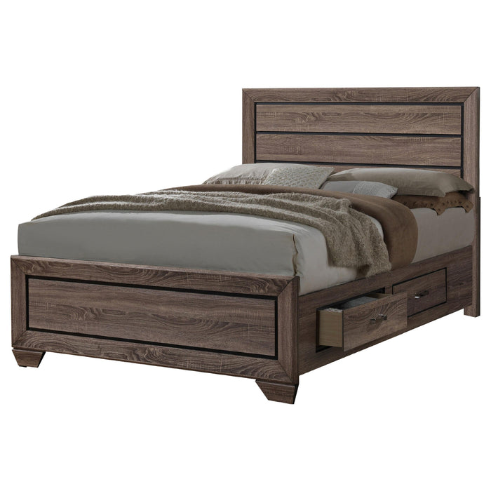 Kauffman Queen Storage Bed Washed Taupe image