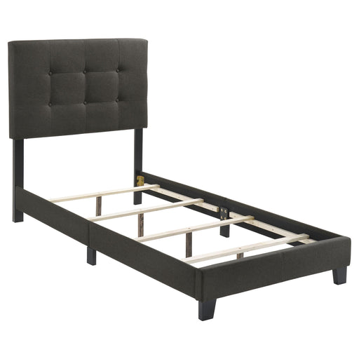 Mapes Tufted Upholstered Twin Bed Charcoal image