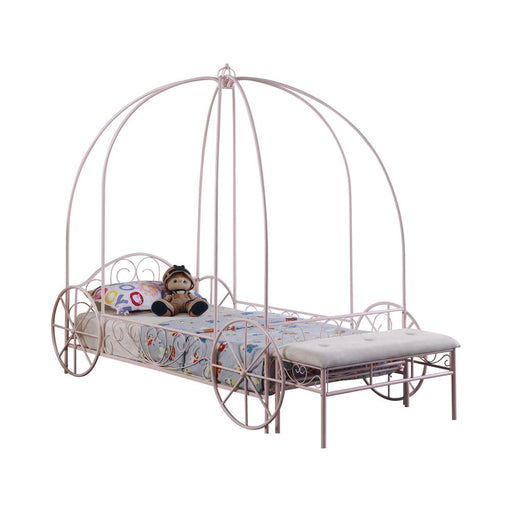 Massi Twin Canopy Bed Powder Pink image