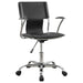 Himari Adjustable Height Office Chair Black and Chrome image