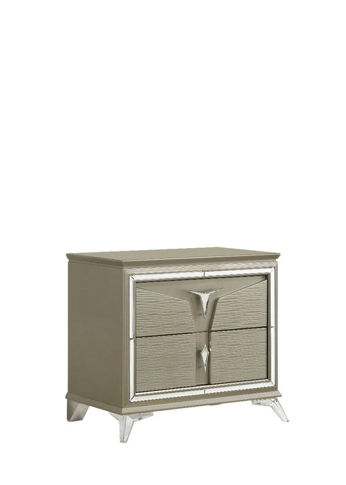 Galaxy Home Samantha Nightstand Silver image