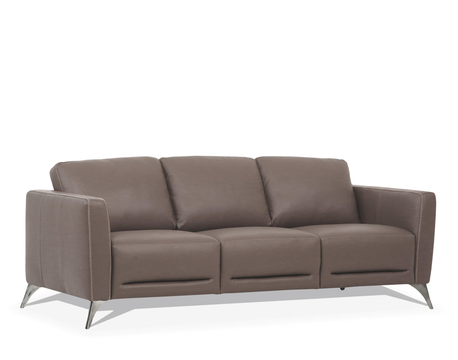 Malaga Taupe Leather Sofa image