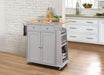 Tullarick Natural & Gray Kitchen Cart image