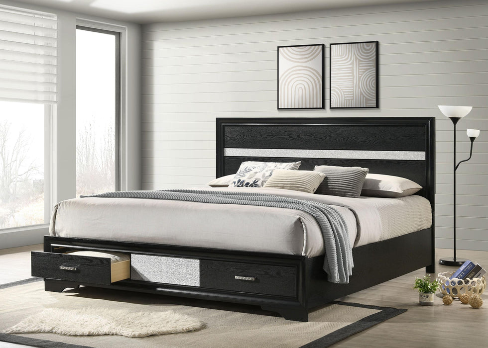 Miranda Panel Platform Storage Bed