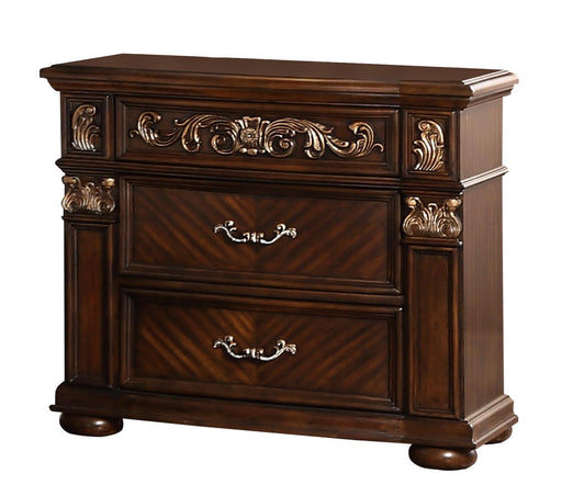 Aspen Traditional Style Nightstand in Cherry finish Wood image
