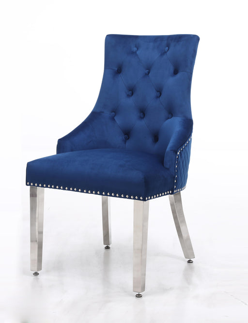 Leo Transitional Style Blue Accent Chair image