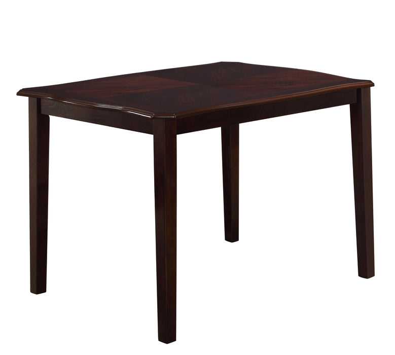 Bell Transitional Style Dining Set in Cherry finish Wood