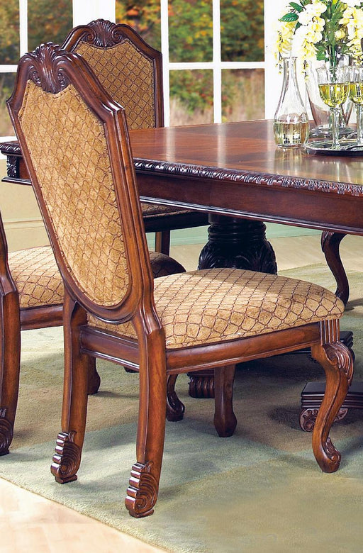 Veronica Cherry Traditional Style Dining Side Chair in Cherry finish Wood image
