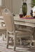 Veronica Antique White Traditional Style Dining Side Chair in Champagne finish Wood image