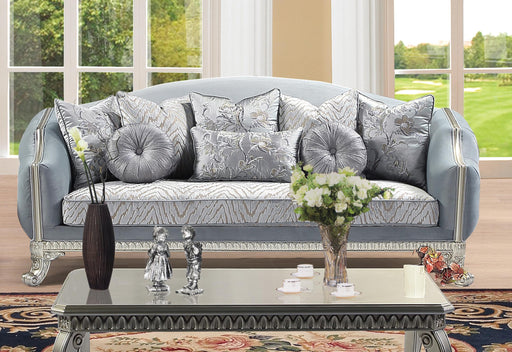 Venus Transitional Style Sofa in Silver finish Wood image