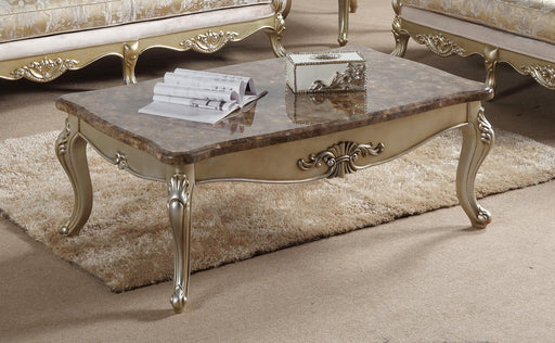 Diana Traditional Style End Table in Champagne finish Wood image