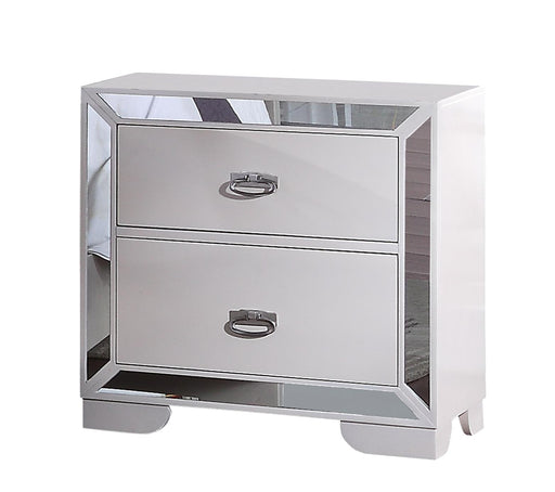Gloria Contemporary Style Nightstand in White finish Wood image