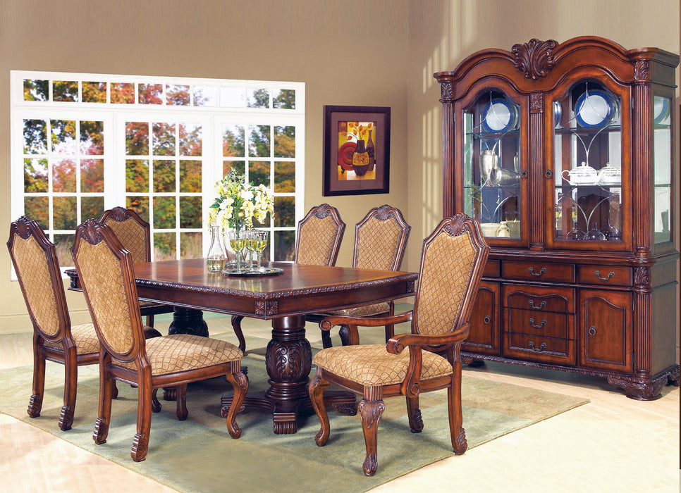 Veronica Cherry Traditional Style Dining Table in Cherry finish Wood