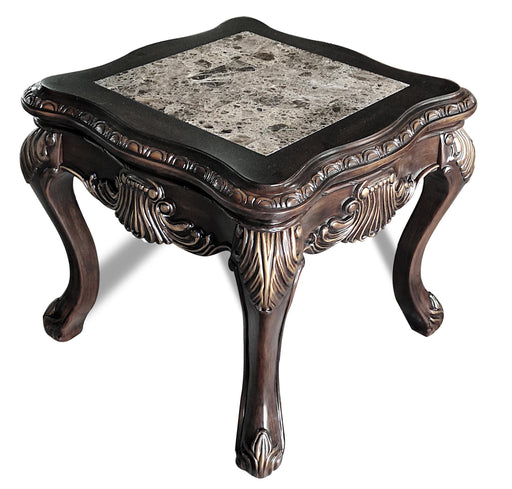 Alexa Traditional Style End Table in Cherry finish Wood image