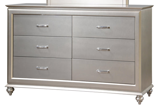 Alia Modern Style Dresser in Silver finish Wood image