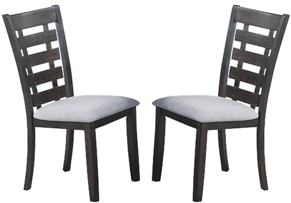 Bailey Transitional Style Dining Chair in Gray finish Wood image