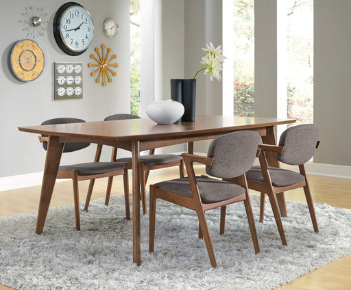 Malone 5-piece Dining Room Set Dark Walnut and Grey image