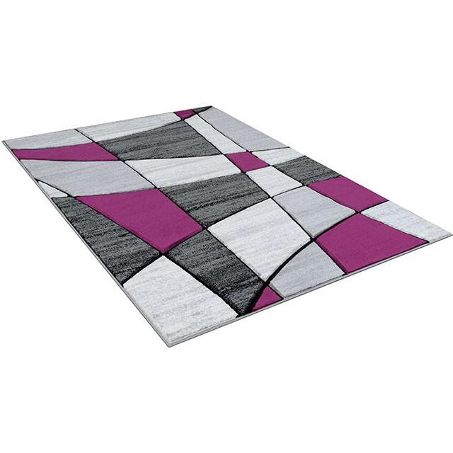 Niksar Gray/Purple 5' X 7' Area Rug