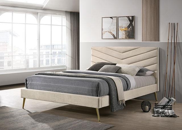 VIVAR Full Bed, Beige