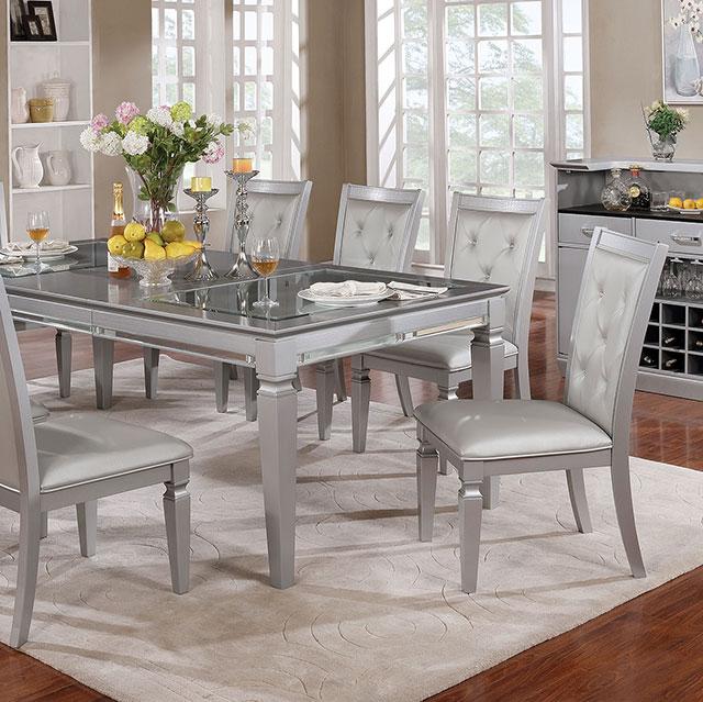 Alena Silver Dining Table image