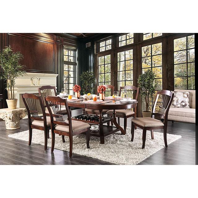 Jordyn Brown Cherry Dining Table