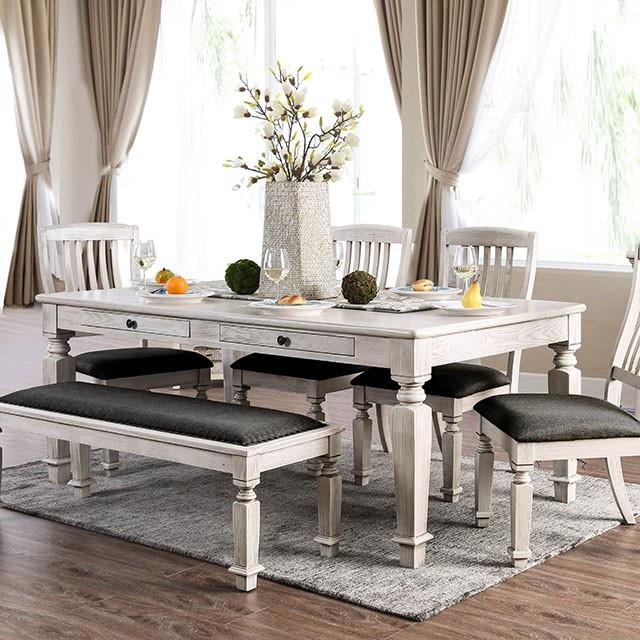 Georgia Antique White/Gray Dining Table image