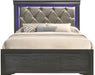Galaxy Home Brooklyn King Panel Bed in Metallic Grey GHF-733569265367 image