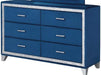Galaxy Home Sapphire 6 Drawer Dresser in Navy GHF-808857948359 image