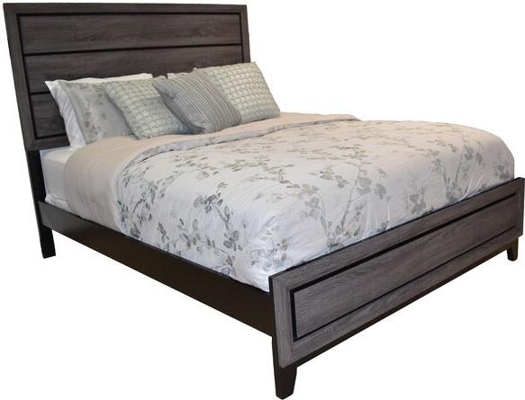 Galaxy Home Sierra Full Panel Bed in Foil Grey GHF-808857588913