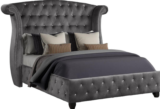Galaxy Home Sophia King Upholstered Bed in Gray GHF-733569352944 image