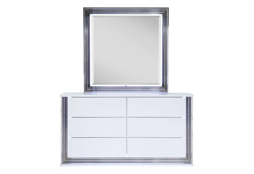 YLIME SMOOTH WHITE MIRROR WITH LED image
