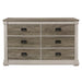 Homelegance Arcadia Dresser in White & Weathered Gray 1677-5 image