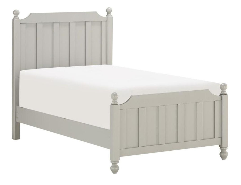 Wellsummer Twin Panel Bed in Gray 1803GYT-1*