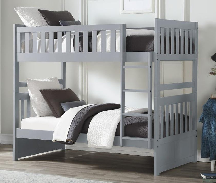 Orion Twin/Twin Bunk Bed in Gray B2063-1*