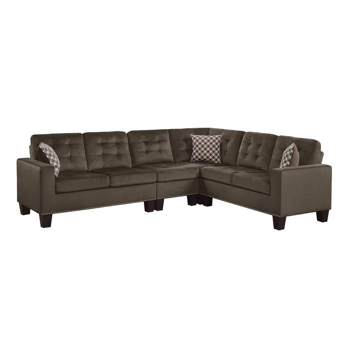 Lantana 2-Piece Reversible Sectional in Chocolate 9957CH*SC image