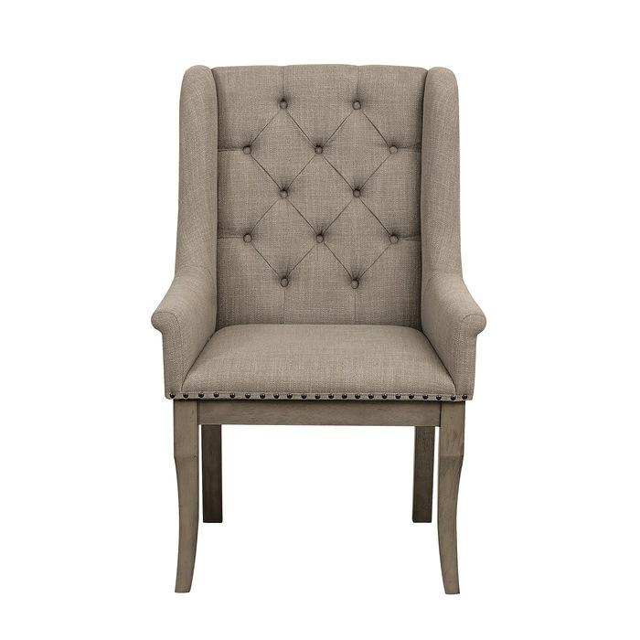 Vermillion Arm Chair in Gray (Set of 2) image