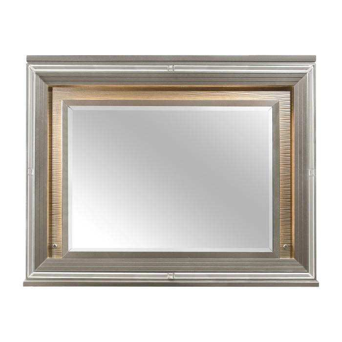 Tamsin Mirror in Silver Grey Metallic 1616-6 image