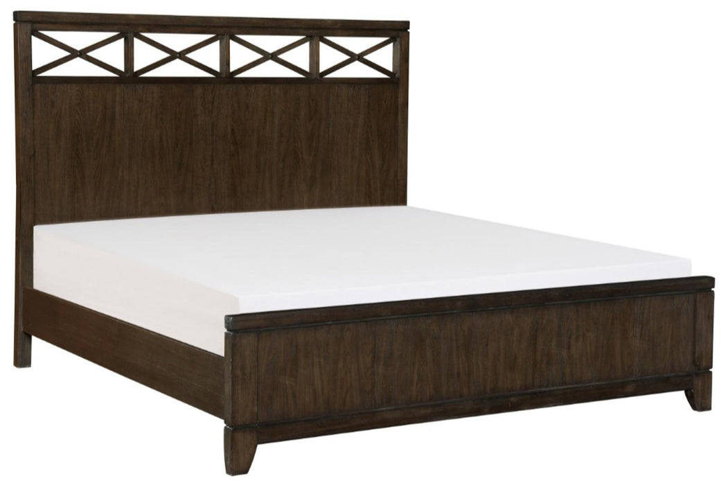 Griggs King Panel Bed in Dark Brown 1669K-1EK*