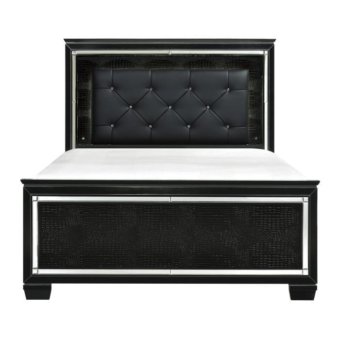 Allura Full Panel Bed in Black 1916FBK-1* image