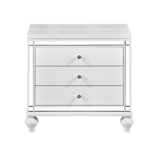 Alonza 3 Drawer Nightstand in White 1845-4 image