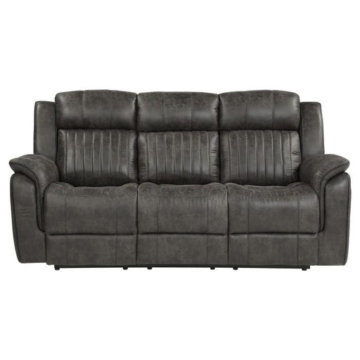Homelegance Furniture Centeroak Double Reclining Sofa in Gray 9479BRG-3 image