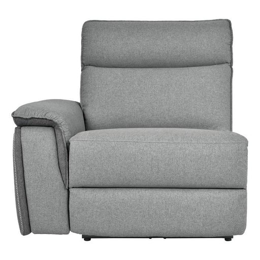 Homelegance Furniture Maroni Power LSF Reclining Chair with Power Headrest and USB Port in Dark Gray/Light Gray 8259-LRPWH image