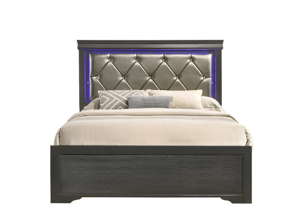 Galaxy Home Brooklyn Twin Bed in Gray