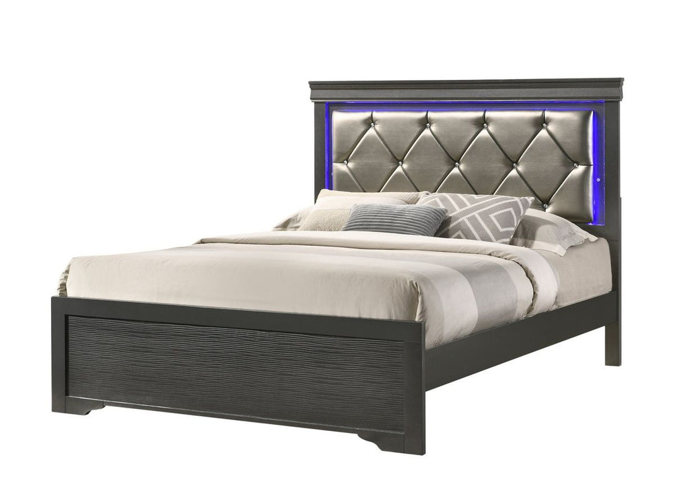 Galaxy Home Brooklyn Queen Bed in Gray