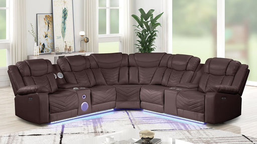 Galaxy Home Challenger Reversible Sectional Brown image
