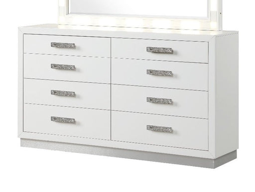 Galaxy Home Coco 8 Drawer Dresser in Milky White image
