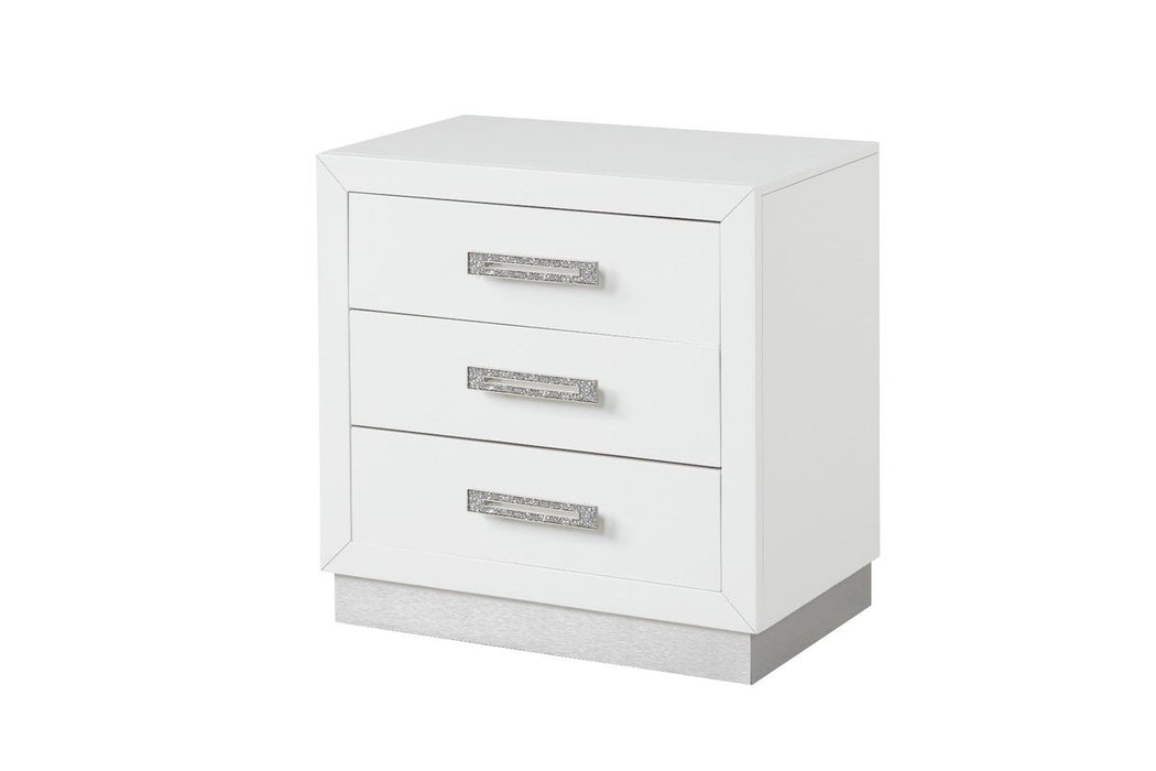 Galaxy Home Coco Nightstand in Milky White image