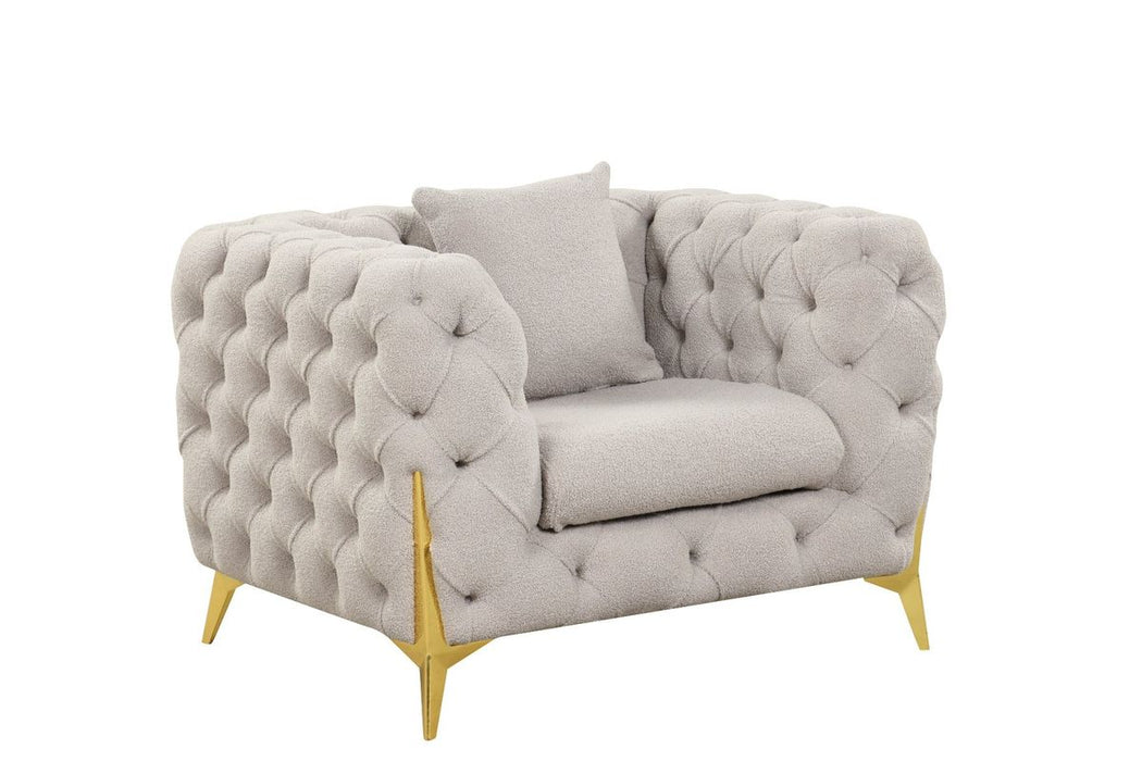 Galaxy Home Contempo Chair in Light Gray